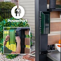 Design créatif Cuisine pour barbecue en acier inoxydable Armoire d'évier de cuisine Armoires de cuisine d'extérieur avec gril d'extérieur