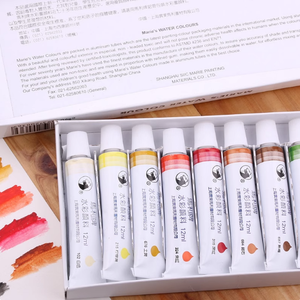 Set di vernice Gouache per principianti a 36 colori di Marie 12 colori Subpackaging lavabile dipinto a mano con Graffiti materiali artistici pennello - Product Image 3