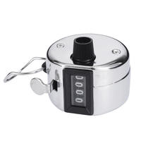 Vente en gros de matériel métallique mécanique à 4 chiffres manuel en métal compteur à main Clicker Clicker Muslim Digital Tasbeeh
