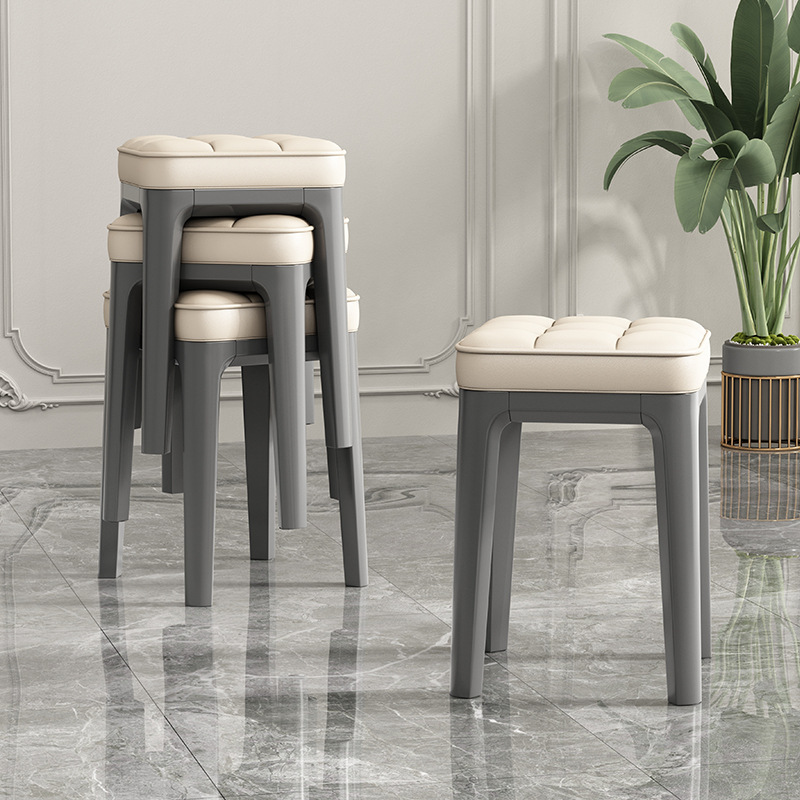 Wholesale Stackable Square Stool Modern Plastic