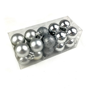 Boules plastiques à suspendre pour arbre de noël, 1 pièce, accessoires de décoration, maison - Product Image 5
