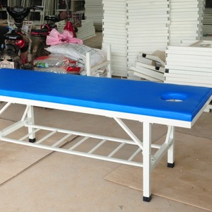 Table de massage bleue avec cadre métallique, éponge de densité moyenne, durable, pour salon de beauté, thérapie, acupuncture, usage médical - Product Image 2