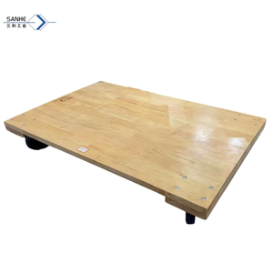 Grand plateau de meubles en bois massif chariot à main chariot mobile à quatre roues chariot avec plate-forme personnalisable OEM - Product Image 1