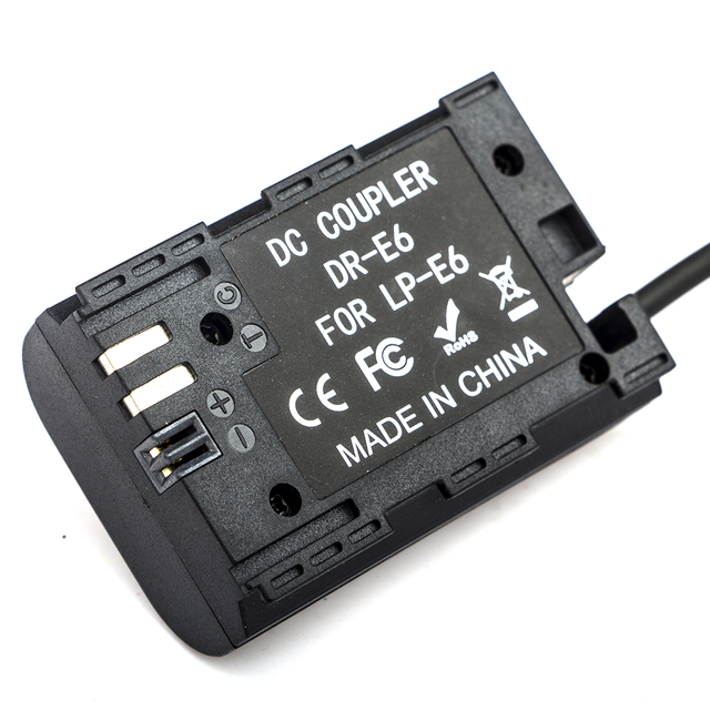 Lp-e6 ACKE6 ACK-E6 ACK E6 AC Power Adapter LP-E6 LPE6 Dummy Battery for 60D 6D 7D 5D Mark II III 5D2 5D3 Camera