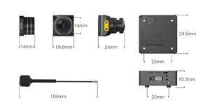 Комплект CADDX Walksnail Moonlight 4K/60FPS с углом обзора 160° °   Камера Startlight с поддержкой Gyroflow, встроенной EIS и двумя антеннами для радиоуправляемых FPV дронов - Product Image 4