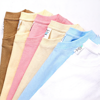 T-shirt en coton tricoté 230 g/m² 100 % coton, coupe classique, prélavé, léger, tendance pour hommes et femmes