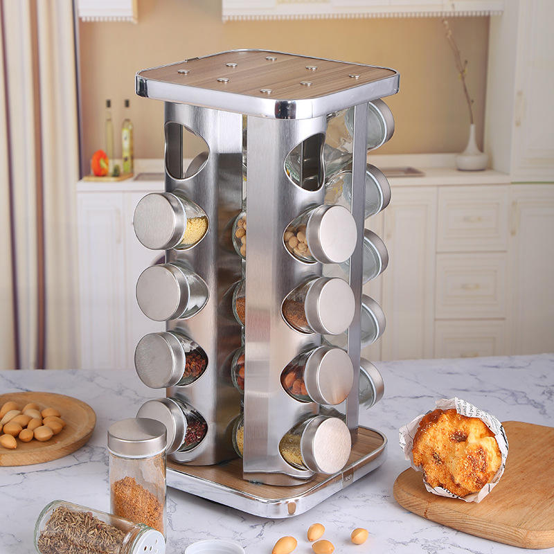 Revolving Spice Racks Organize Your Kitchen Efficiently