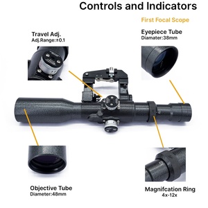 กล้องเล็ง ACUMETA VD4-12X42, กล้องเล็งสำหรับล่าสัตว์พร้อมวงแหวนยึดสำหรับการสังเกตสัตว์ป่า - Product Image 6