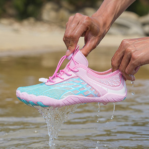 Chaussures d'eau avec empeigne en mesh, semelle en caoutchouc respirante, unisexes, pour l'été, la plage, la randonnée, la natation, le fitness, les activités aquatiques - Product Image 2
