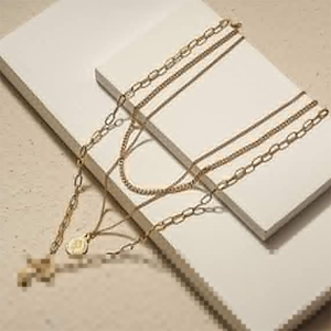 แฟชั่นที่ทันสมัยทองรอบเหรียญสร้อยคอสร้อยคอจี้สร้อยคอชั้น - Product Image 3