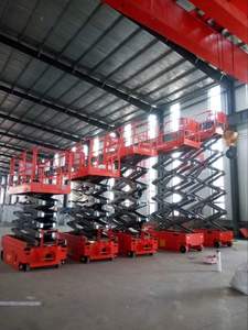 Platform Pengangkat Tipe Gunting Setengah Elektrik Penggerak Listrik Kapasitas 2000kg Tinggi Kerja 6m-14m untuk Dijual - Product Image 3