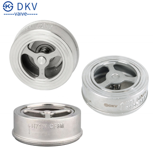 Dkv SS304/316 Đĩa đơn không quay trở lại Wafer Loại Nâng kiểm tra van PN16 thép không gỉ 201 304 316 Wafer đĩa một chiều kiểm tra van - Product Image 2