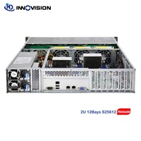 Châssis de serveur compact 2U 12 baies L560MM avec option 12 Go Mini HD et backplane NVMe Hotswap