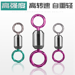 Mousqueton pivotant en métal, connecteur de couleur aléatoire 81012 pour équipement de pêche - Product Image 5