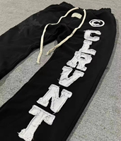 Ensemble de survêtement unisexe personnalisé, imprimé, effet vieilli, broderie vintage, style Y2K, avec sweat à capuche et pantalon de jogging, pour un look décontracté et athlétique