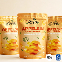 Gedroogd fruit verpakkingen op maat bedrukt vochtbestendig staande pouch food grade hersluitbare zip doypack voor huisdierenvoer & sushi