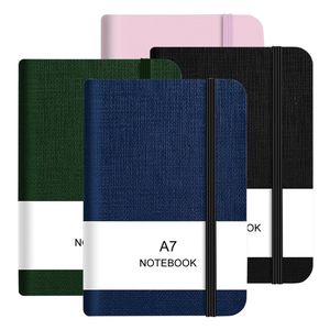 AI-MICH Custom Multifunctional Portable <b>Small</b> Pocket <b>Notebook</b> Memo A6 A7 Size Pu Leather Hardcover Paper Cover Flexible Address - Product Image 2