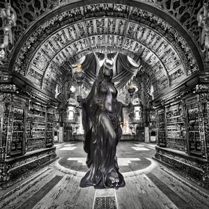 Statue en résine <span class=keywords><strong>de</strong></span> <span class=keywords><strong>sorcière</strong></span> <span class=keywords><strong>de</strong></span> nuit grecque 16cm Sculpture artistique peinte Ornement d'autel décoratif Décoration <span class=keywords><strong>de</strong></span> maison mythologique - Product Image 2