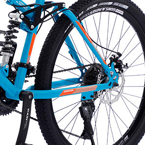 Bicicleta de Montaña de Alta Calidad con Absorción de Impactos para Descenso, 21, 24, 27 Velocidades, para Adultos, de Acero al Carbono, con <span class=keywords><strong>Llantas</strong></span> Gruesas, Estilo Deportivo - Product Image 3