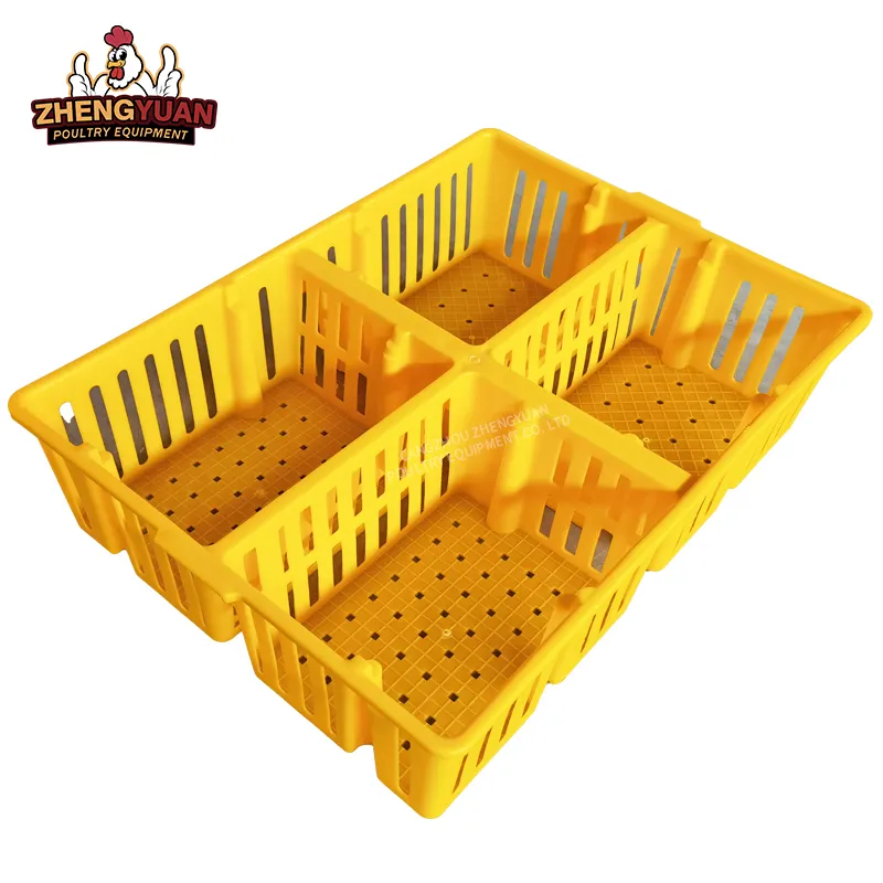 High reviews large size chicken broiler plastic transportation turnover box quail cage transportation