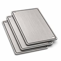 Plaque signalétique en aluminium découpée au laser avec logo personnalisé de haute qualité pour porte de chambre d'hôtel, plaques signalétiques industrielles