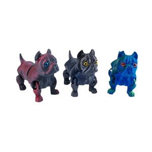 Modèle d'animal articulé multi-usages, décoration de bureau, porte-clés, ensemble cadeau, chien pug, jouet imprimé en 3D - Product Image 1