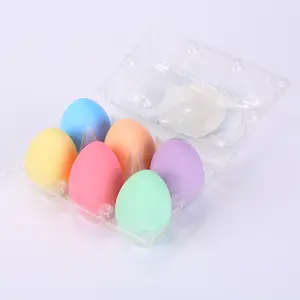 2023 Lovely Easter Egg Shaped Chalk Set 6 Colors DIY Graffiti Non-toxic Chalk for Children