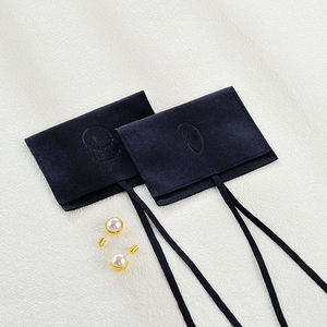 Factory Direct Sales Elegant 8*10cm Velvet Microfiber Suede Jewelry Bag Bow <b>Tie</b> Envelope Flap for Valuable Pieces - Product Image 6