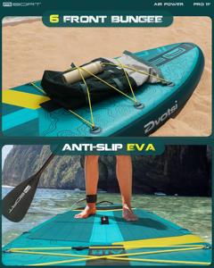 Customized China Factory Inflatable Sup Paddle Board 34'' Ultra Wide Stand up Paddleboarding Accessories Double Layer Daska AI03 - Product Image 4