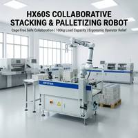 Robot de palettisation collaboratif robuste pour les machines plieuses et les lignes de reliure de livres