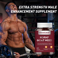GlowLeaf Horny Goat Weed Comprimés Suppléments d'amélioration masculine pour hommes Soutien énergétique Horny Goat Weed Comprimés Suppléments pour hommes