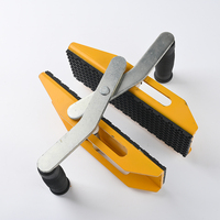 Pinces de transport double en acier avec revêtement en caoutchouc blanc, robustes, pour granit, personnalisables OEM/ODM SHIJI, 2 pièces