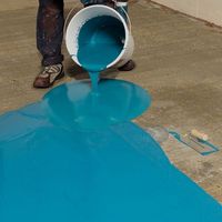 Résine époxy transparente et inodore pour sol