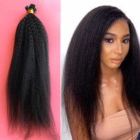 100% Extensions de cheveux vierges droites à pointe d'ongle 18 pouces Double trame alignée cuticule brune Remy faisceaux de cheveux humains