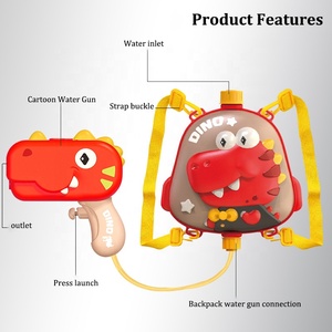 2023 Hot Selling Cute Animal Designs Rucksack Wasser pistole Kinder Push Wasser Wasser pistole Spielzeug Kind Sommer Outdoor Beach Toys - Product Image 3