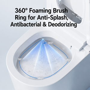 <span class=keywords><strong>Toilette</strong></span> intelligente avec double chasse d'eau, bidet à eau chaude, sécheur et veilleuse - Product Image 6