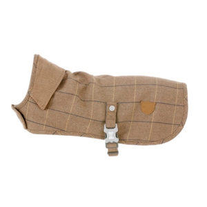 犬用ハーネス 英国風 犬用秋冬トレンチコート ツイード チェック柄 大型犬用アウター ドッグハーネス - Product Image 1