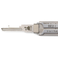 Outils LISHI BE2-7 2 en 1, outil de crochetage et de décodage pour serrures de voiture, kit de crochetage professionnel pour serrures de voiture