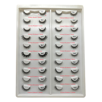 Meilleur prix longueur naturelle 7-15mm 3d vison faux cils cils 10 paires 8d vison cils
