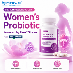 Capsules de probiotiques vaginaux pour femmes, prébiotiques |   Soutien de l'équilibre du pH grâce aux Lactobacillus 10-800 milliards d'UFC/g, flacons de 60 unités, certifié ISO - Product Image 3