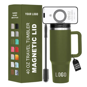 Factory Wholesale Eco-Friendly American Style 18/8 Stainless Steel Tumbler 40 oz Insulated Travel Coffee Mug Straw Strong - Product Image 1