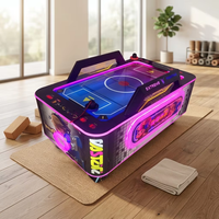 Équipement de jeu d'arcade en métal, best-seller à l'exportation, jeux de hockey aérien pour enfants à deux joueurs, en boîte en bois, avec des personnages célèbres, pour 6 ans et plus