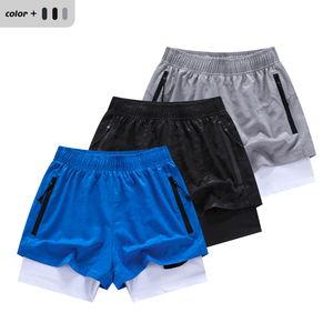 Pantalones Cortos Deportivos para <span class=keywords><strong>Hombre</strong></span>, Personalizados con Logotipo OEM, para Gimnasio, <span class=keywords><strong>Atletismo</strong></span>, 93% Poliéster, 7% Elastano, Secado Rápido, para Entrenamiento, Running - Product Image 2