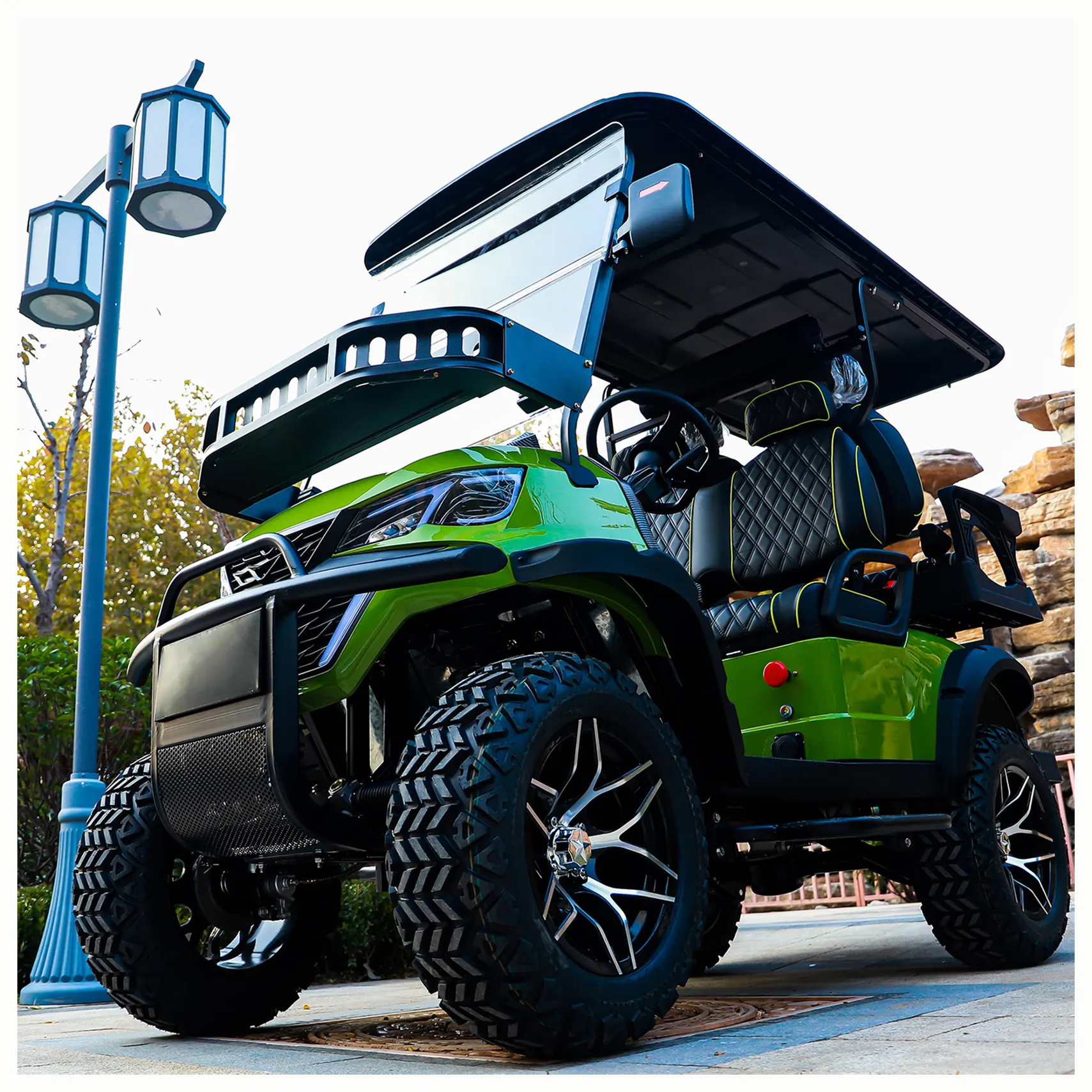 2024 High Quality Off-road Club 48V Cheap Electric Golf Carts 4 6 Seater Golf Buggy Price