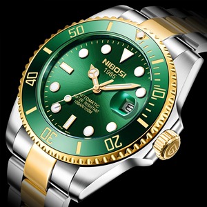 Montre mécanique automatique pour homme Driopshipping, design Green Water Ghost, étanche, lumineuse, en acier inoxydable, alliage, quartz - Product Image 6