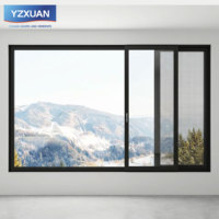 Ventanas Corredizas Horizontales de Apertura Lateral, Aislamiento Térmico, Aleación de Aluminio, Insonorizadas, Doble Acristalamiento, Perfil Delgado, Exterior para Hotel