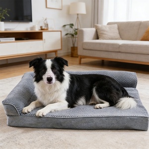 Grands lits pour chiens en forme de L, confortables, douillets, <span class=keywords><strong>anti</strong></span>-<span class=keywords><strong>stress</strong></span>, apaisants pour les chiens - Product Image 1
