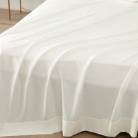 Vente en gros de draps de lit modernes en tissu 100% bambou 300tc, taille super king, housse de couette, écologique, antibactérien