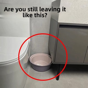 Metal Washbasin Storage Rack Single Tier Under-Cabinet Organizer <b>Bathroom</b> Towel Hanger Hanging Gadget <b>Shelf</b> - Product Image 2