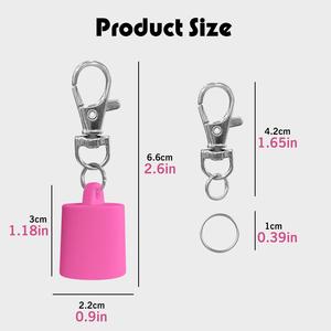 Haitai Tùy Chỉnh Silicone Cao Su Lip Balm Keychain Cap Khuôn Bền Keychain Cho Lipglo - Product Image 5